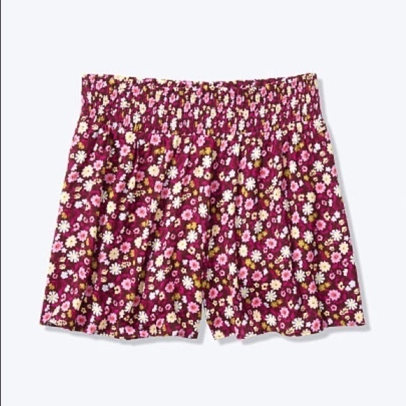 VICTORIA’S Secret PINK Smocked Short Flower Power - Picture 2 of 2